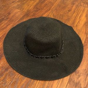 Black Floppy Sun Hat